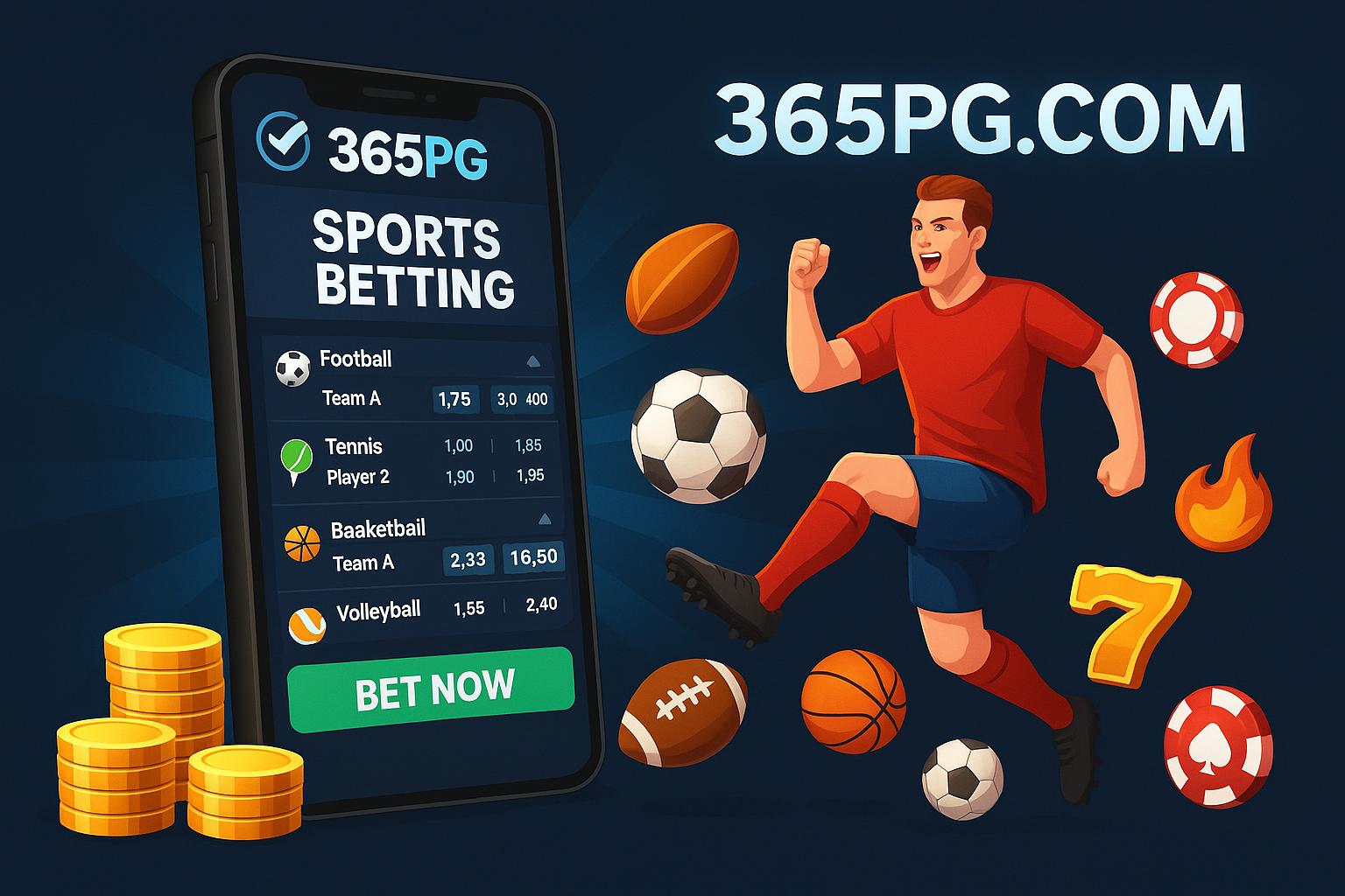 Aposte em apostas esportivas no cassino online 365PG