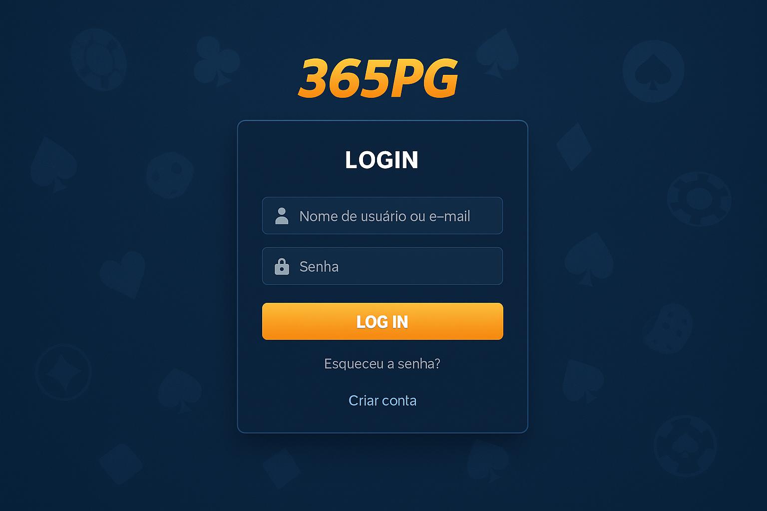 Criar uma nova Conta no plataforma 365PG  